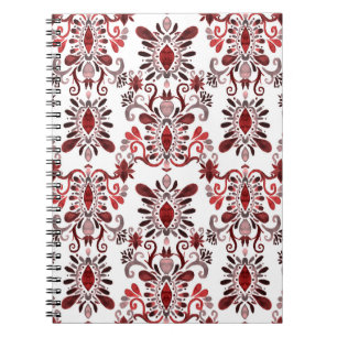 Cuaderno Acuarela Ikat: Típica Étnica Sin Marea.