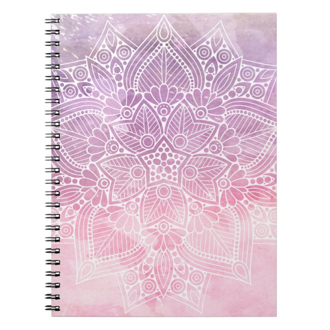 Cuaderno Acuarela Mandala Sanación Holística & Espiritual (Frente)