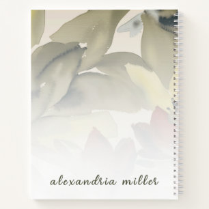Cuaderno Acuarela Mano Izquierda Espiral Botánica