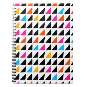 Cuaderno Acuarela moderna con triángulos azules. Mar