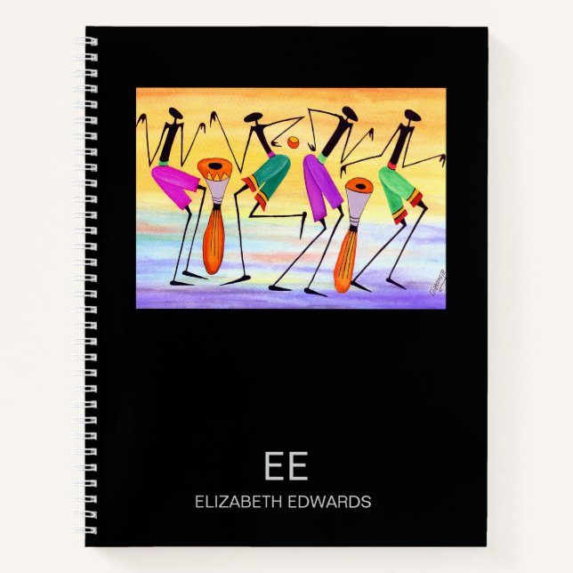 Cuaderno Acuarela, muestra de felicidad en un bloc de notas (Anverso)