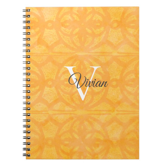 Cuaderno acuarela naranja (Frente)