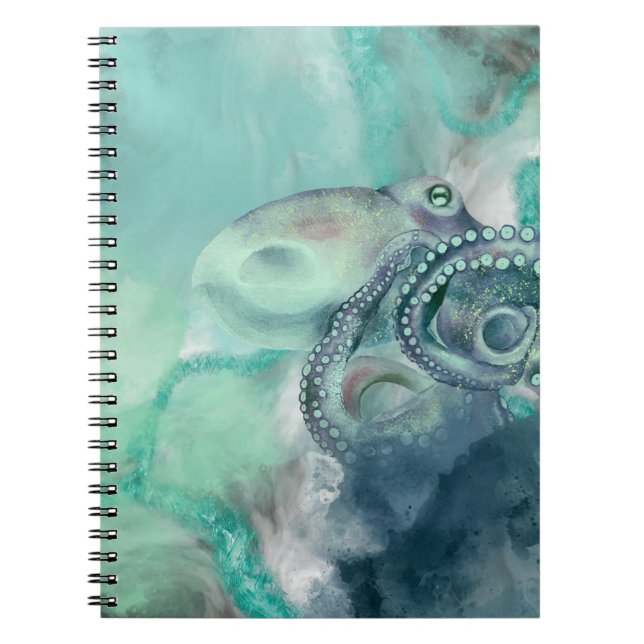 Cuaderno Acuarela Náutica Aqua Ocean Octopus (Frente)