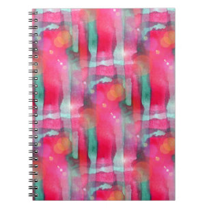 Cuaderno Acuarela pintada extracto del resplandor de Sun
