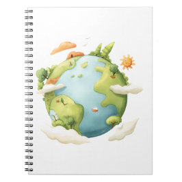 Cuaderno Acuarela Tierra-Personalizado Tierra con Elemen de