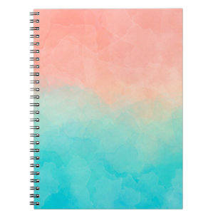 Cuaderno Acuarela. Tonos pintados a mano, pancarta texturad