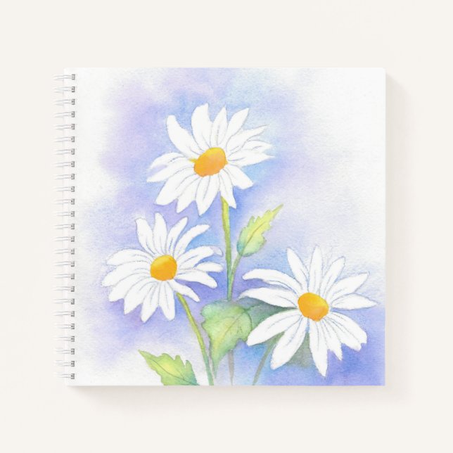 Cuaderno Acuarela 'Tres Daisies' (Anverso)