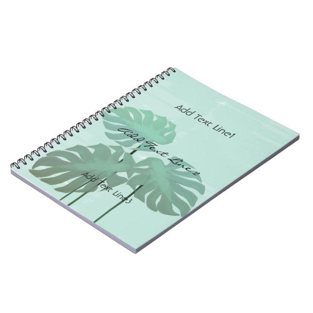 Cuaderno Acuarela tropical personalizado deja un bloc de no (Lado Izquierdo)