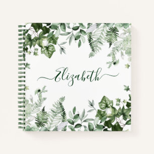 Cuaderno Acuarela Verdor Botánico Ivy Sage Ferns