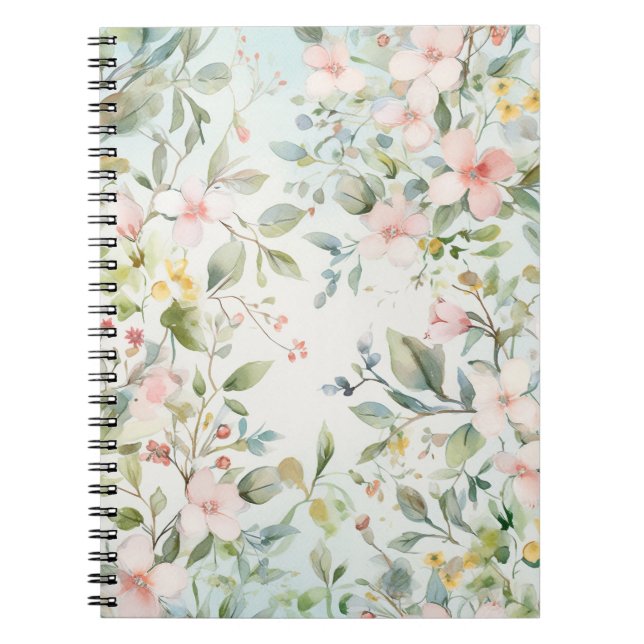 Cuaderno Acuarelas de manzanos en flor (Frente)