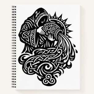 Cuaderno Acuario Aguador — Zodiaco Nudo Celta
