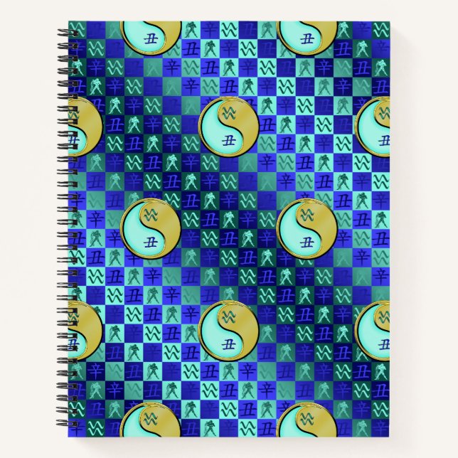 Cuaderno Acuario & Buey de Metal (Anverso)