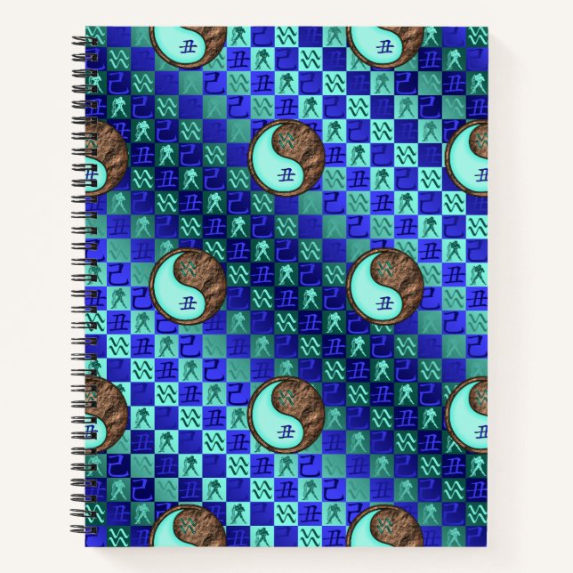 Cuaderno Acuario & Buey de Tierra (Anverso)