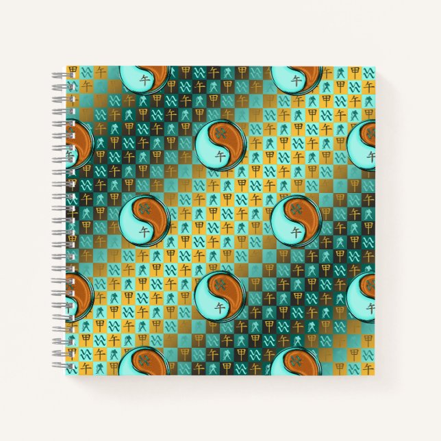 Cuaderno Acuario & Caballo de Madera (Anverso)