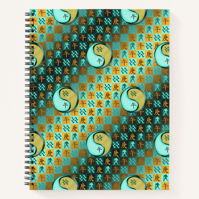 Cuaderno Acuario & Caballo de Metal (Anverso)