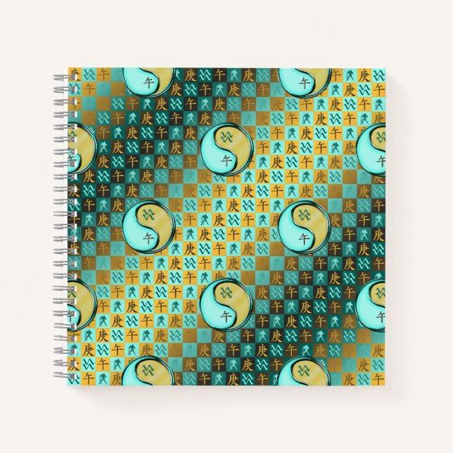 Cuaderno Acuario & Caballo de Metal (Anverso)