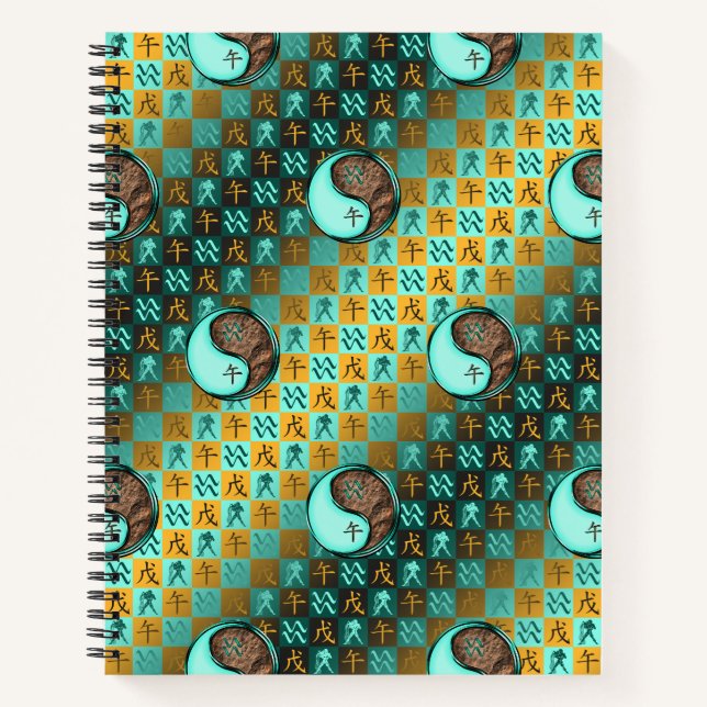 Cuaderno Acuario & Caballo de Tierra (Anverso)