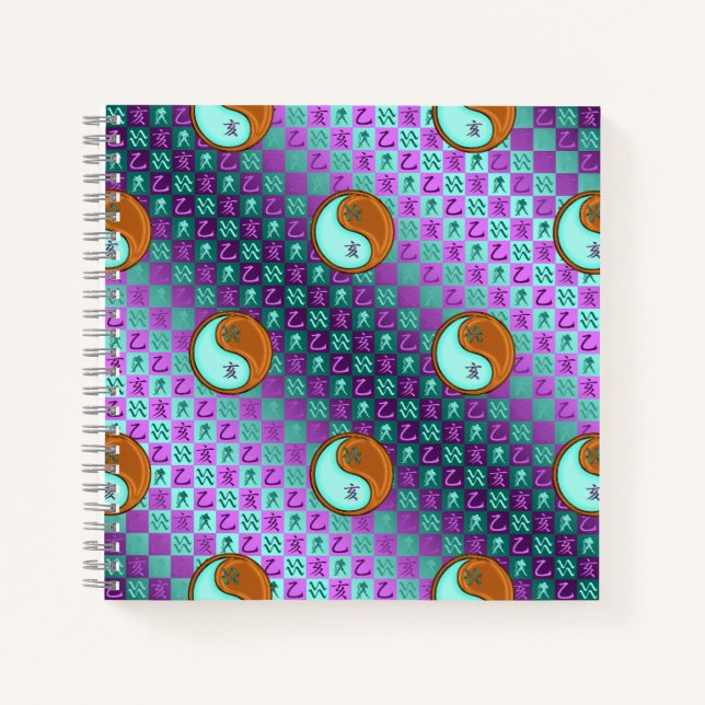 Cuaderno Acuario & Cerdo de Madera (Anverso)