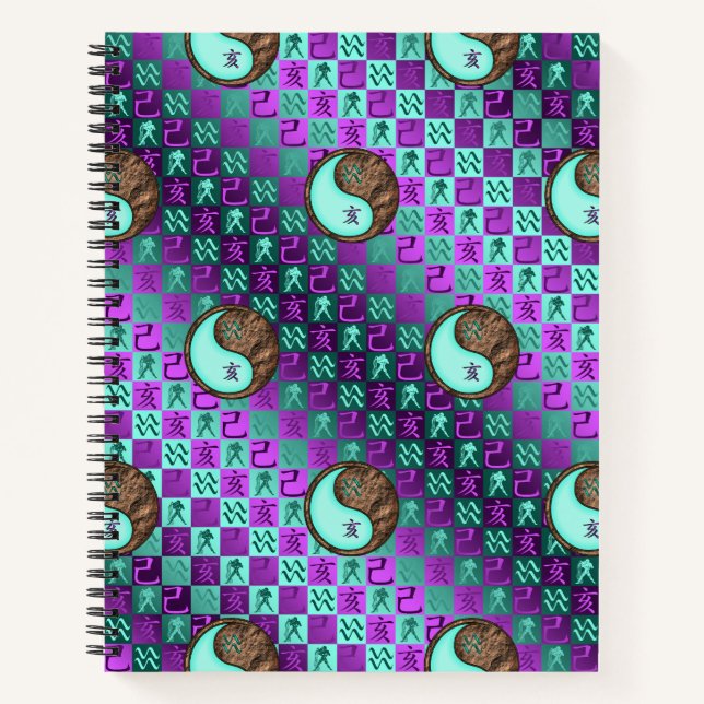 Cuaderno Acuario & Cerdo de Tierra (Anverso)