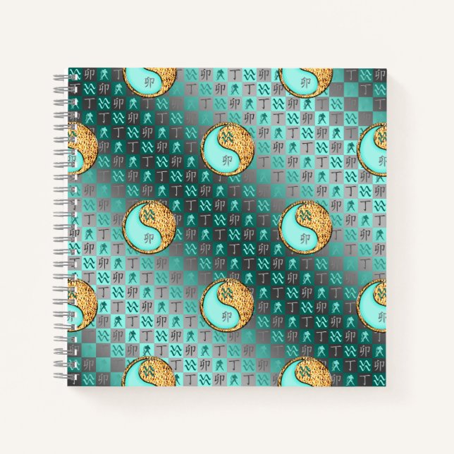 Cuaderno Acuario & Conejo de Fuego (Anverso)