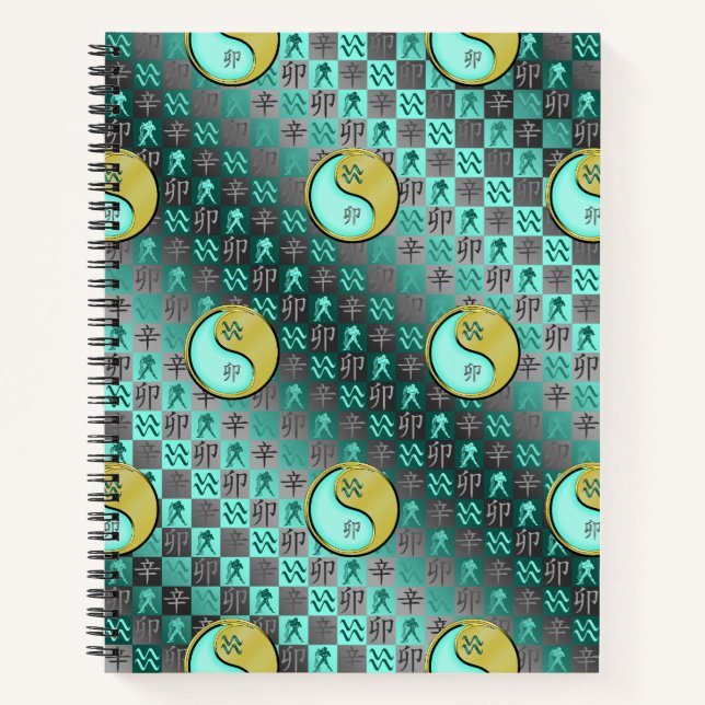 Cuaderno Acuario & Conejo de Metal (Anverso)