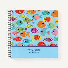 Cuaderno Acuario de pescado Tropical Cute Kid's