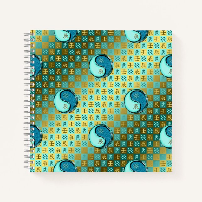 Cuaderno Acuario & Dragón de Agua (Anverso)