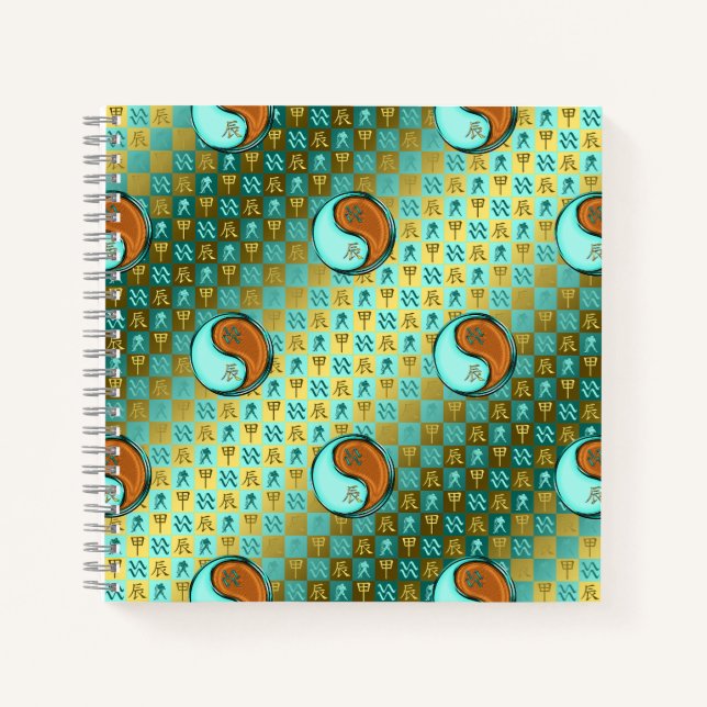 Cuaderno Acuario & Dragón de Madera (Anverso)