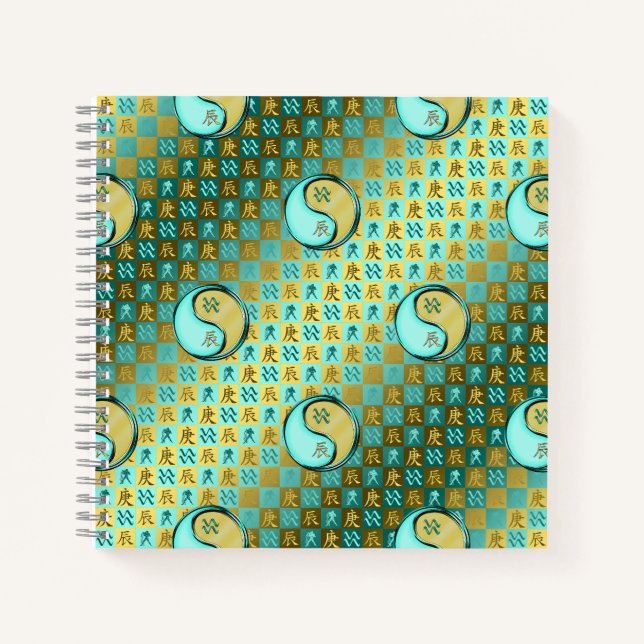 Cuaderno Acuario & Dragón de Metal (Anverso)