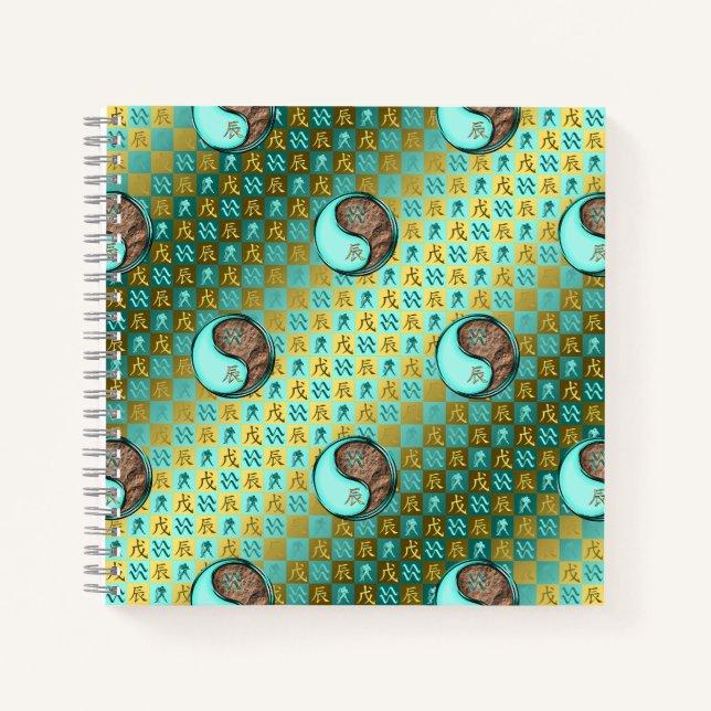 Cuaderno Acuario & Dragón de Tierra (Anverso)