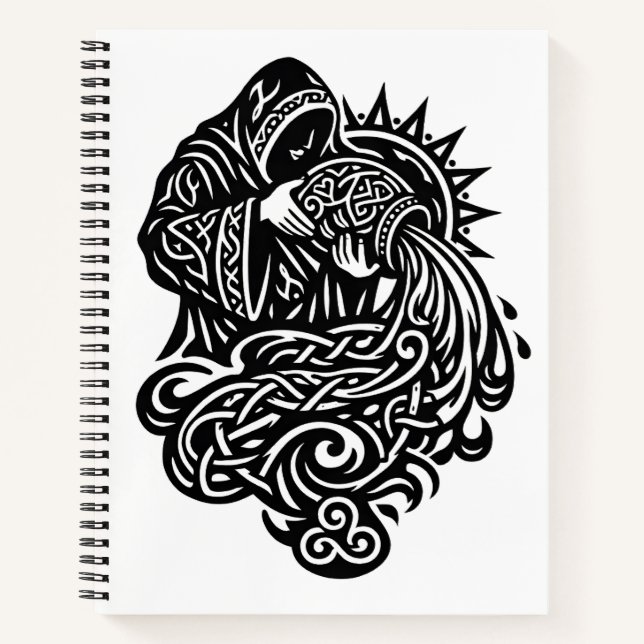 Cuaderno Acuario — El Aguador por BurnsInHell (Anverso)