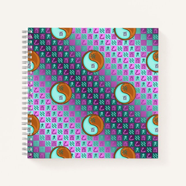 Cuaderno Acuario & Gallo de Madera (Anverso)