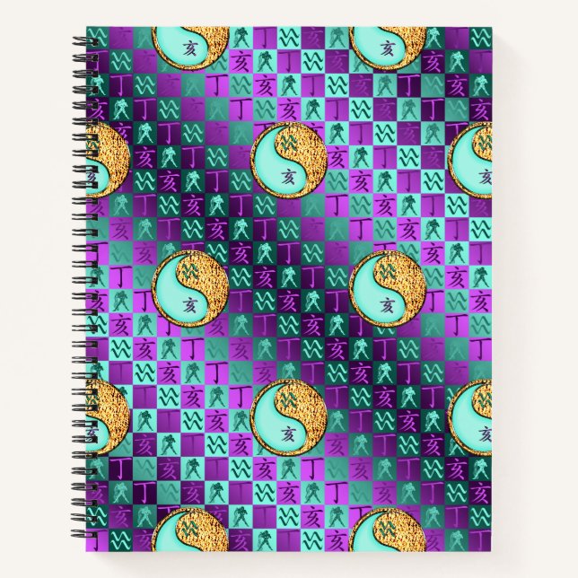Cuaderno Acuario & Jabalí de Fuego (Anverso)