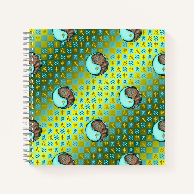 Cuaderno Acuario & Mono de Tierra (Anverso)