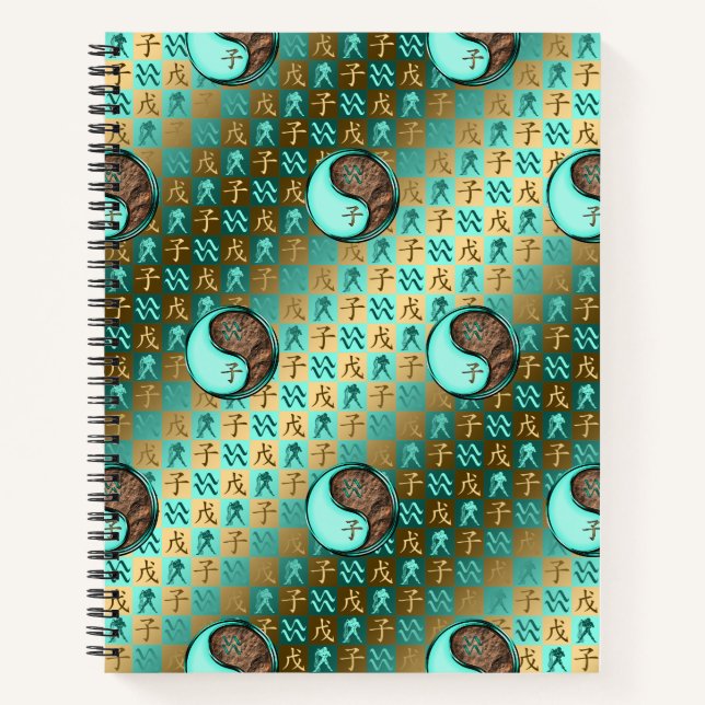 Cuaderno Acuario & Rata de Tierra (Anverso)