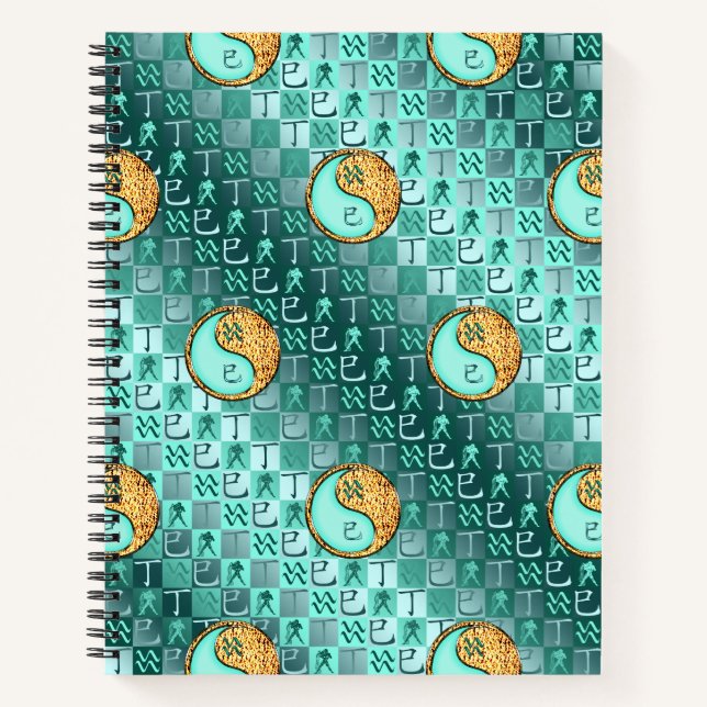 Cuaderno Acuario & Serpiente de Fuego (Anverso)