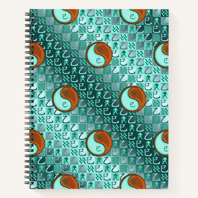 Cuaderno Acuario & Serpiente de Madera (Anverso)