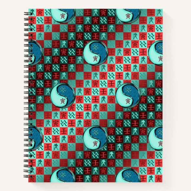 Cuaderno Acuario & Tigre de Agua (Anverso)