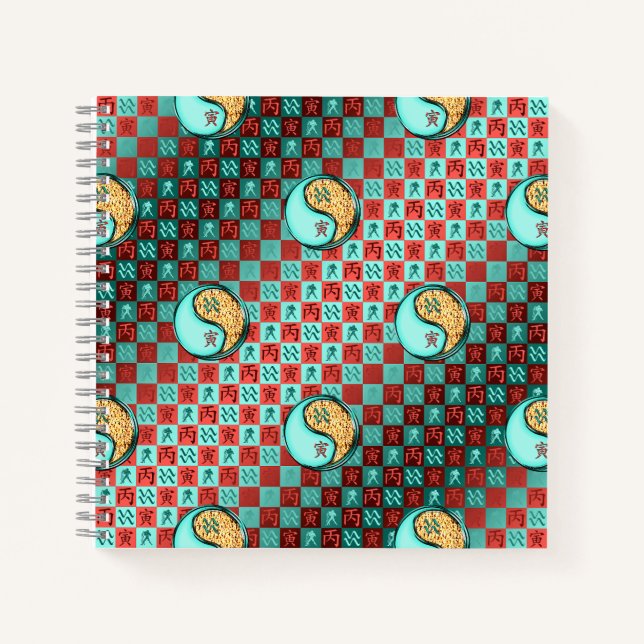 Cuaderno Acuario & Tigre de Fuego (Anverso)