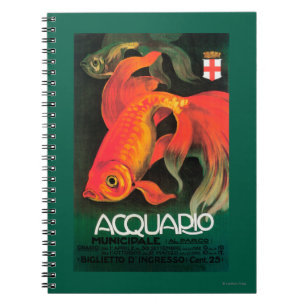 Cuaderno Acuario y poster promocional del parque municipal