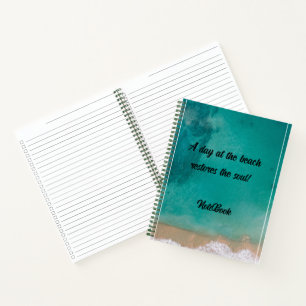 Cuaderno Acuático :Un día en la playa restaura el alma!