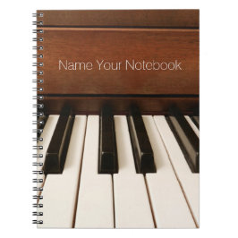 Cuaderno acústico personalizado de la música del