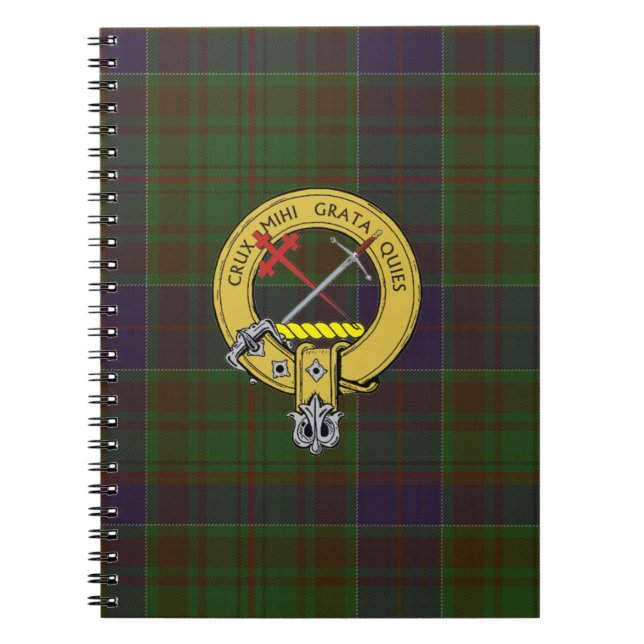 Cuaderno Adams Tartan y Clan Badge (Frente)
