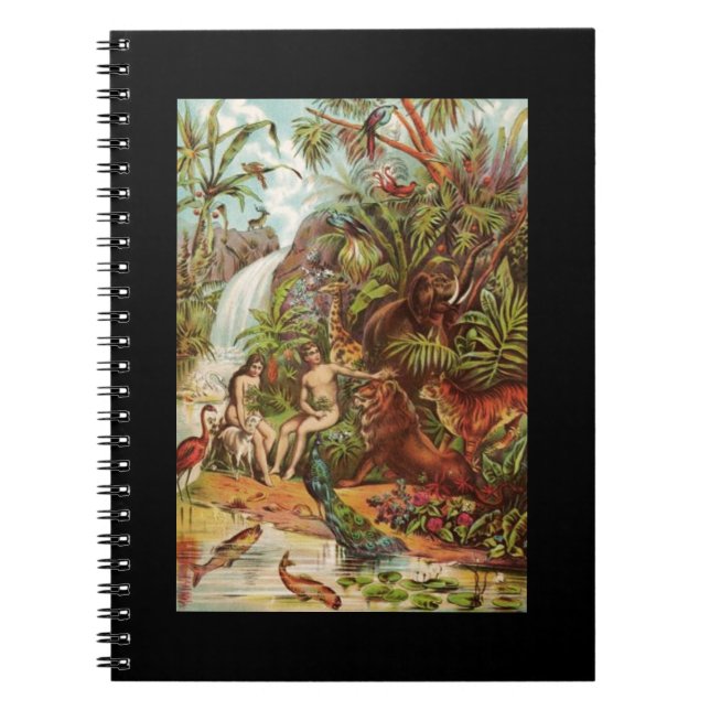 Cuaderno Adán y Eva en el jardín (Frente)