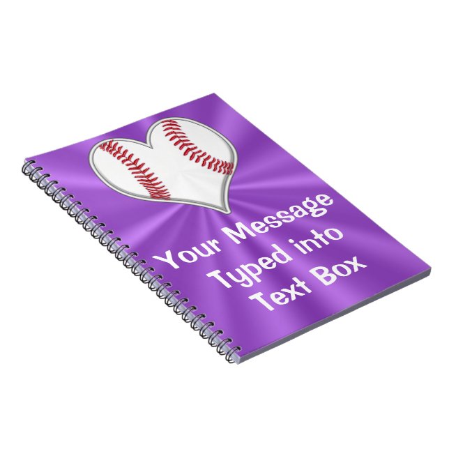Cuaderno adaptable del béisbol para los chicas (Lado Derecho)