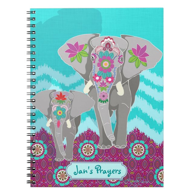 Cuaderno adaptable - festival del elefante (Frente)
