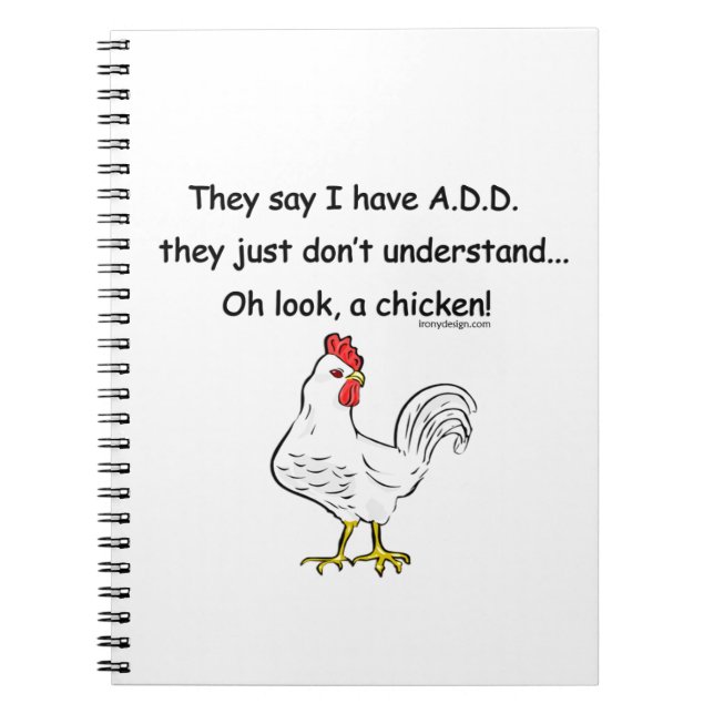Cuaderno ADD Chicken Humor (Frente)