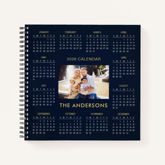Cuaderno Add Your Own Family Photo 2026 Calendar |  (Anverso)