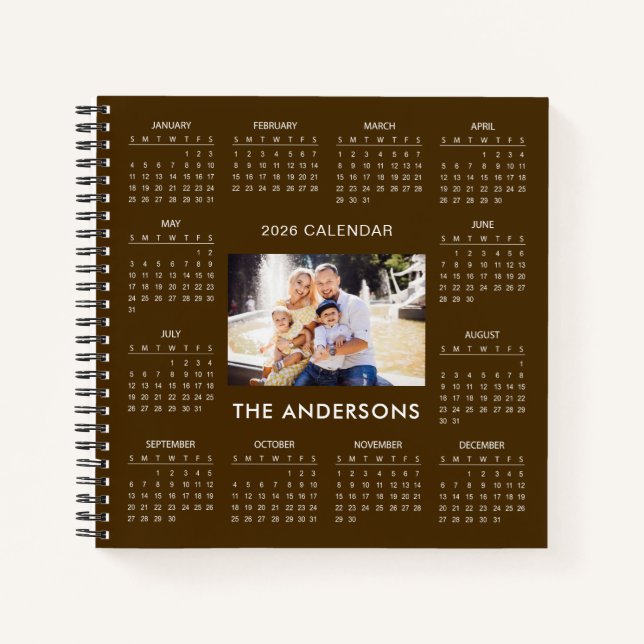 Cuaderno Add Your Own Family Photo 2026 Calendar |  (Anverso)