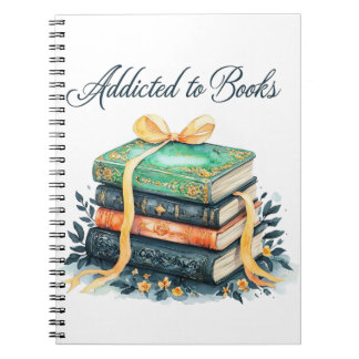 Cuaderno Addicted to books - schrift